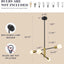 Lámpara Sputnik ajustable 4 luces techo industrial comedor
