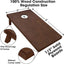 Set 2x4pies Tablero Cornhole Madera Marrón Funda