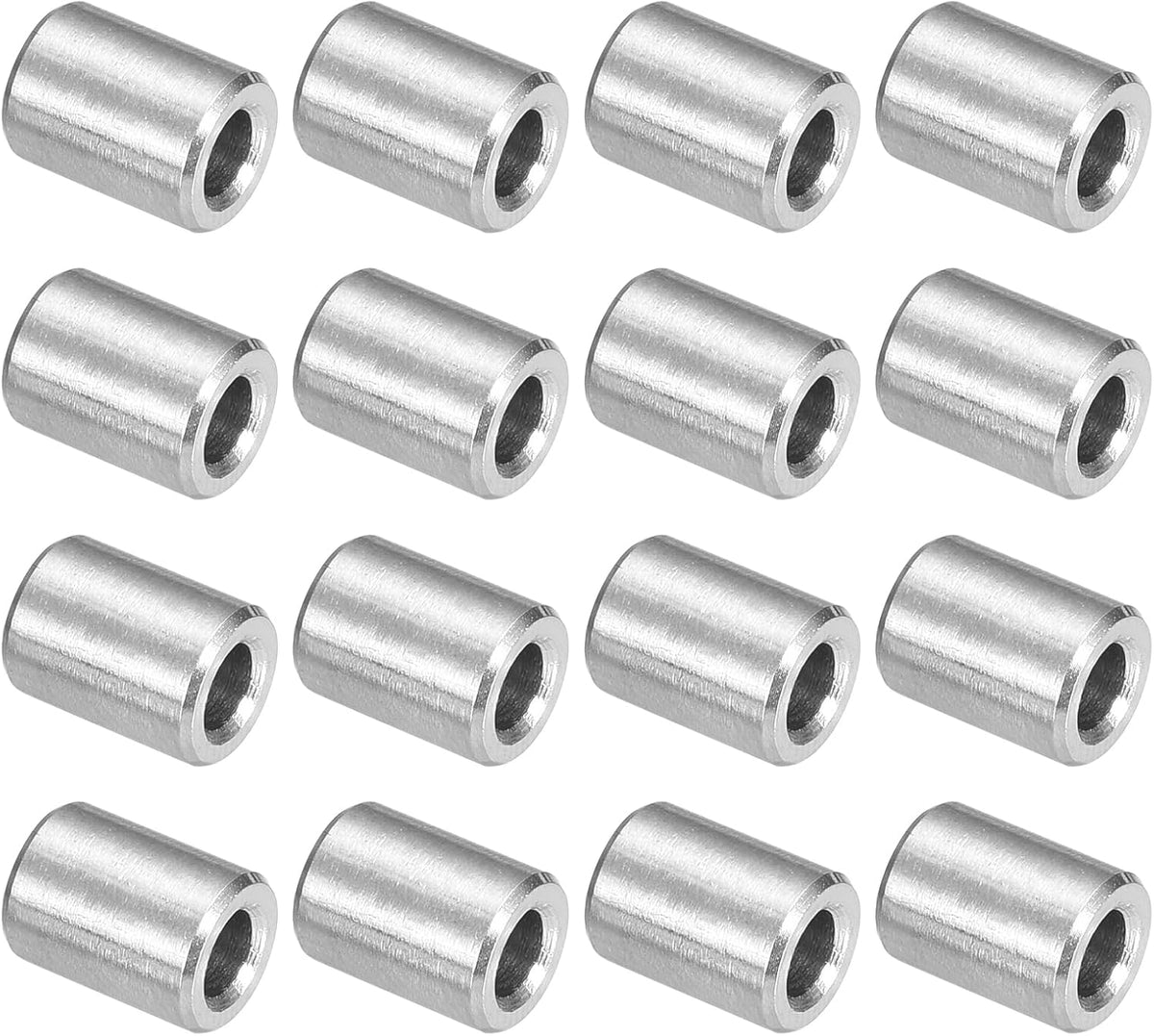 16 Espaciadores Acero Inox 1/4x1/8x11/32"