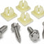 Kit s matrícula acero inox sujetadores OEM retenedores nailon