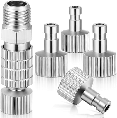 Kit adaptadores aerógrafo 1/8pulg válvula ajuste
