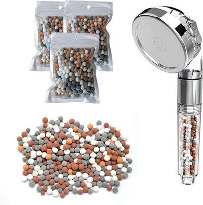 3 Cuentas Repuesto para Cabezal Ducha Mineral 4 Colores