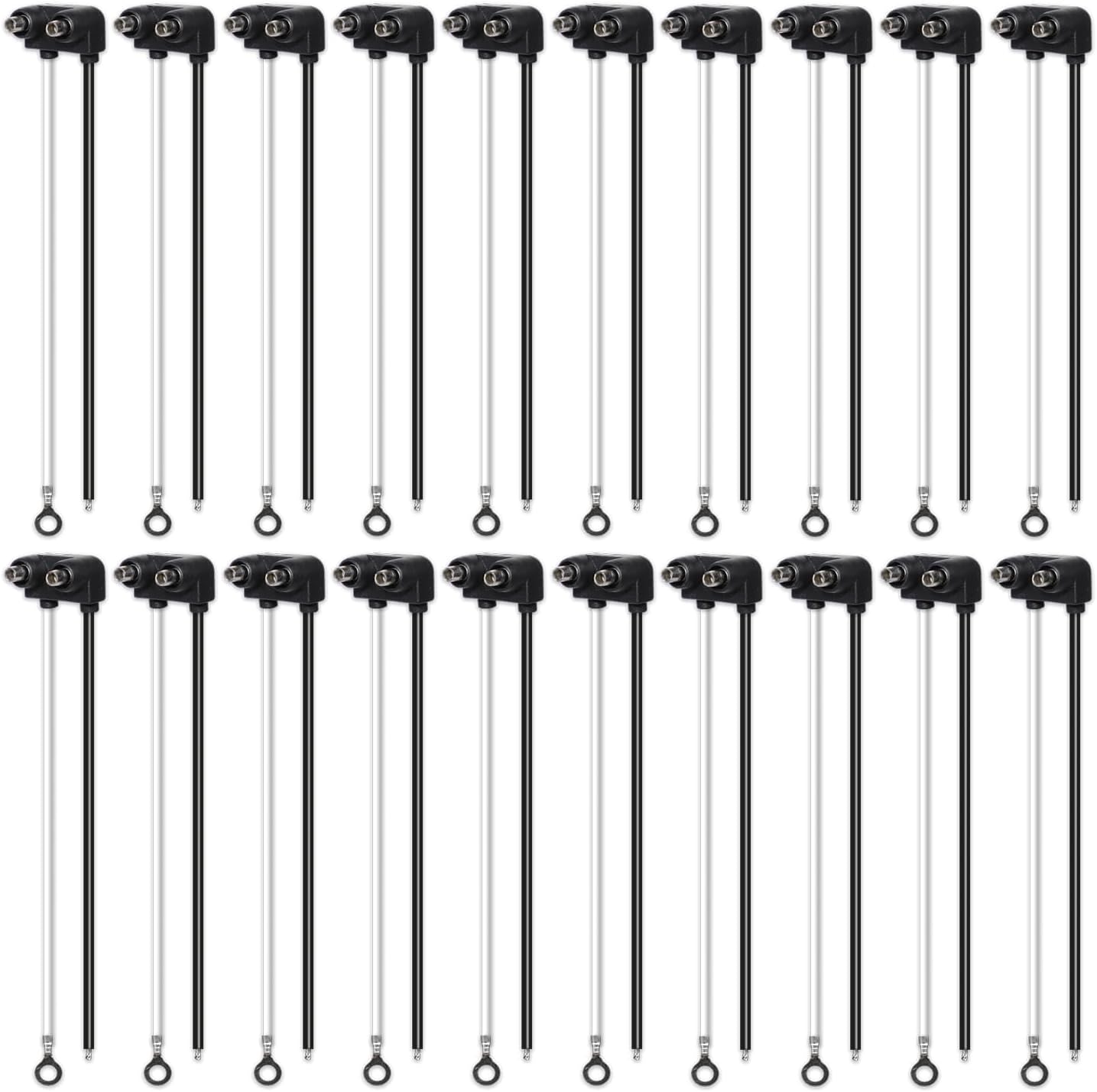 Enchufe Pigtail 2 Puntas para Camión Sellado RV 20 Pzas