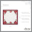 Set 4 servilletas navideñas con guirnaldas 17x17pulg multicolor