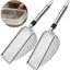 2 Cucharas Acero Inox para Arena Gallinero y Gatos