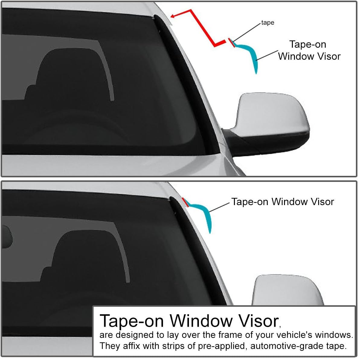 Deflector ventana Camry 92-96 pack 4