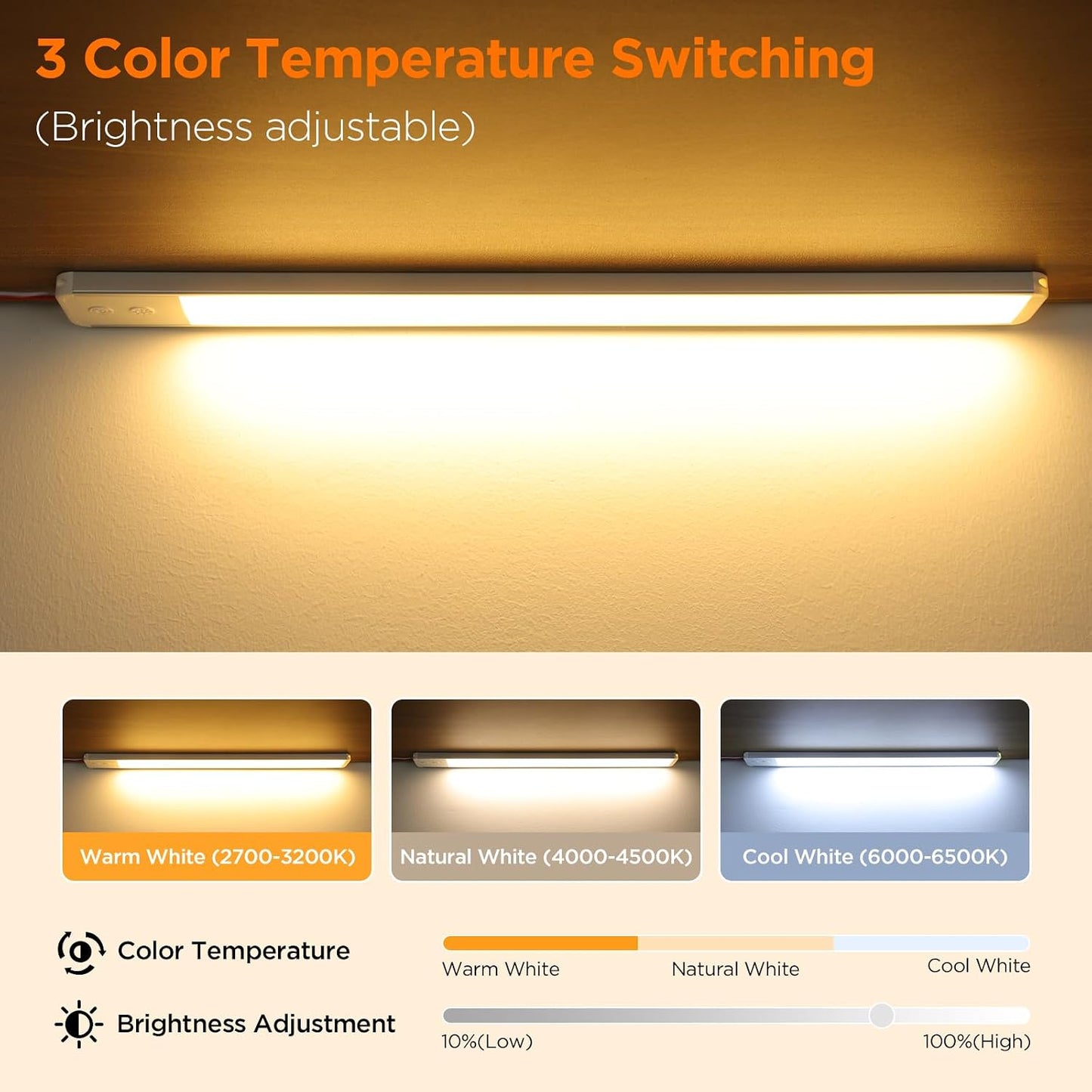Tira luz LED 12V 3 colores 10.5W 1500lm para caravana RV camión