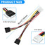 Cable adaptador SATA 4 pines macho a 15 hembra set 2