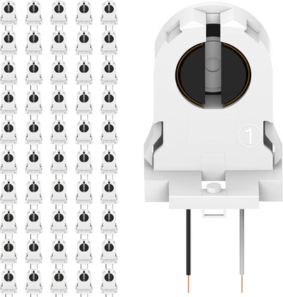 Soporte lámpara T8 con cables 50uds enchufe luz lápida UL