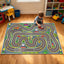 Alfombra pista carreras niños 94x63pulg goma