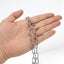 Cadena acero inox 1.6ft 2 eslabones metal para hogar camping