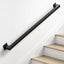 Barandilla escalera pasamanos metal negro hierro forjado
