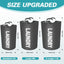 Cesta lavandería 115L plegable impermeable asas aluminio