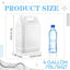 Jarras plástico 4gal con tapa contenedor HDPE