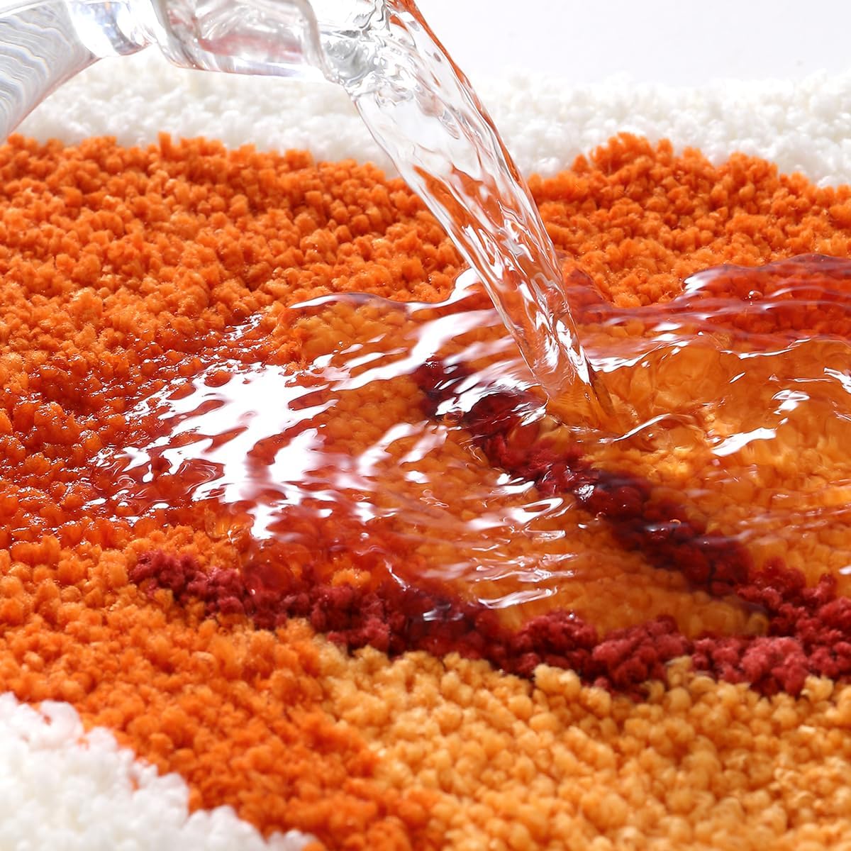 Alfombra baño microfibra plantas diseño natural antiderrap