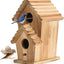Casas para pájaros de madera 2 agujeros jardín