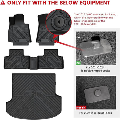 Alfombrillas TPE Genesis GV80 21-24 5 asientos proteccion