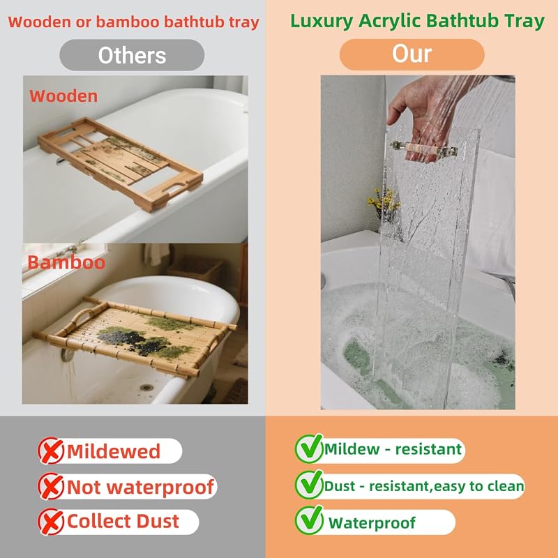 Bandeja bañera lujo asas plateadas 31" organiz.