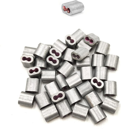 Mangas lazo crimpado aluminio para cables metálicos