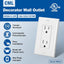 Toma corriente pared 15A 125V pack 50 blancas UL