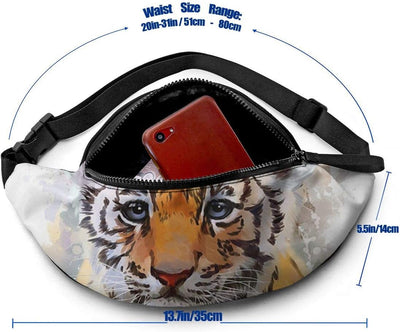 Riñonera con agujero auriculares bolsillo ajustable