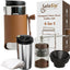 Cafetera manual 4en1 portátil con molinillo térmico
