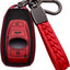 Funda llavero Subaru TPU suave 360 grados color rojo