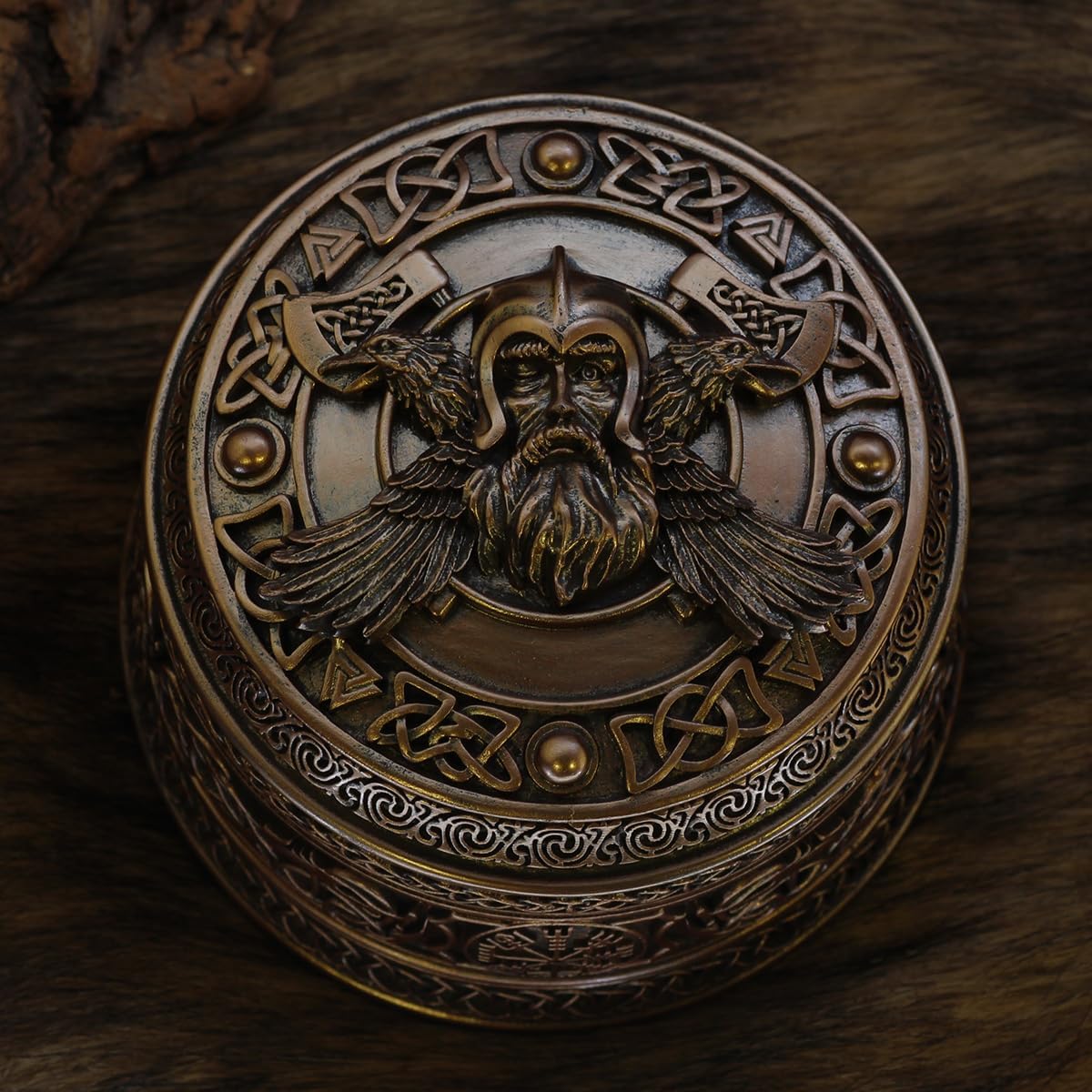 Joyero celta nórdico vikingo Odin regalo unisex