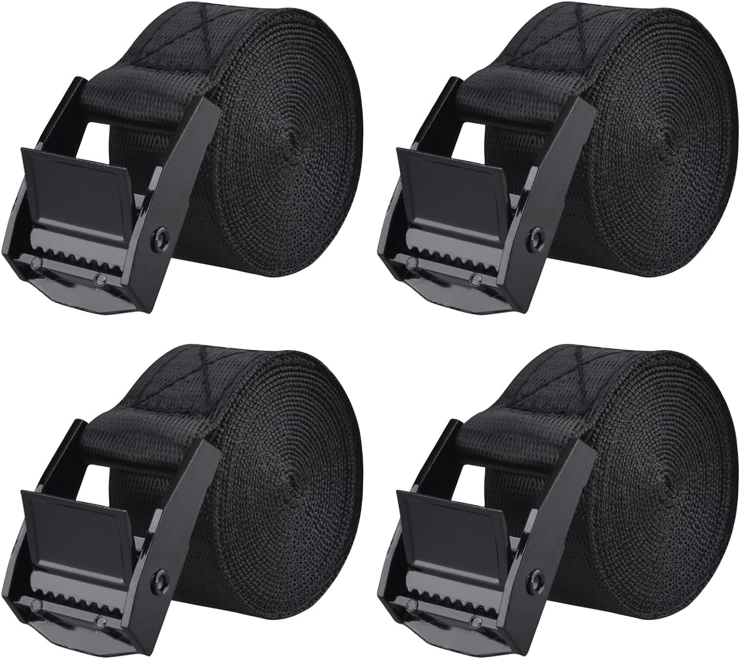 Correas carga nylon hebillas leva 1m negro