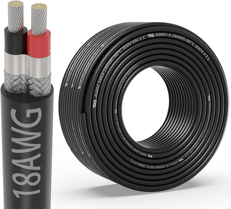 Cable blindado 18/2 conductores 100pies para CNC VFD motor