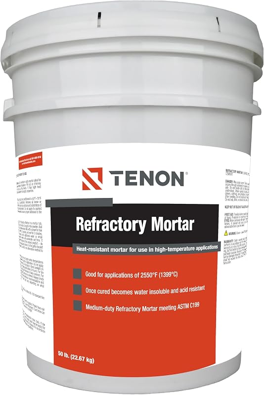 Mortero refractario blanco alta resistencia 2550°F