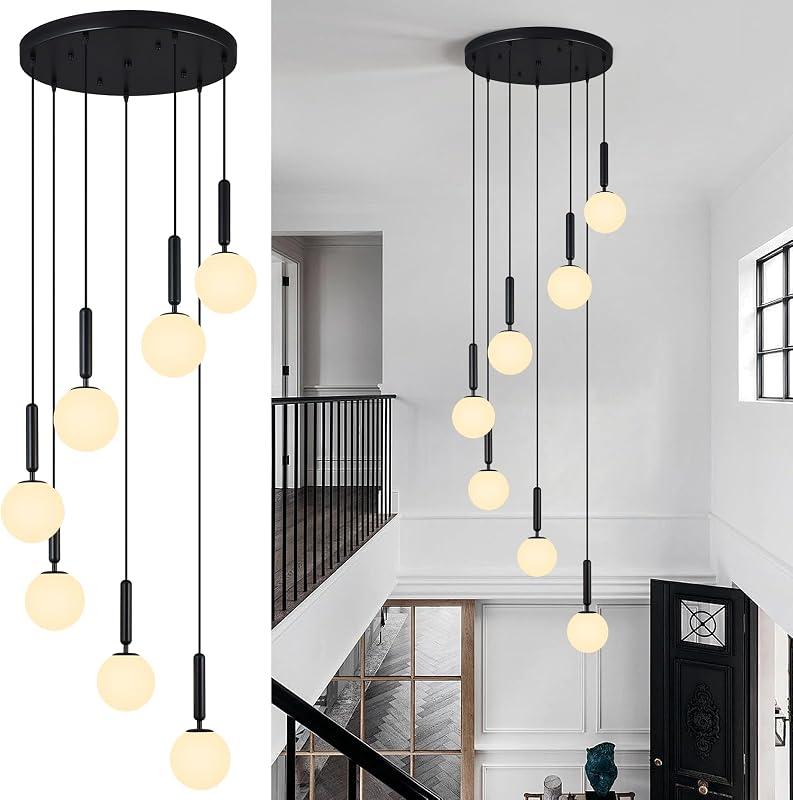 Lámpara de techo 7 luces estilo mid century para cocina