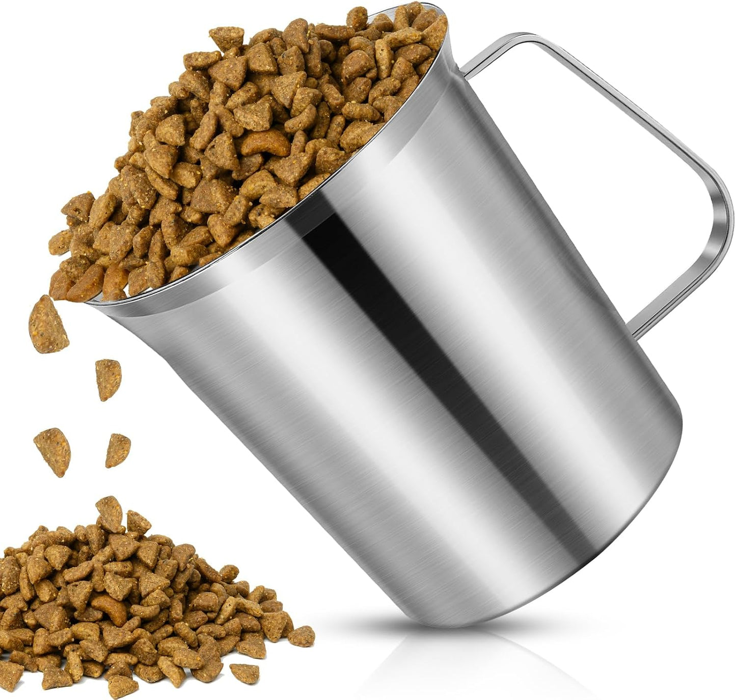 Cuchara acero inox 304 para mascotas 3 tazas lavavajillas