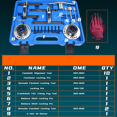 Kit herramientas sincronización motor Ford 1.0 EcoBoost