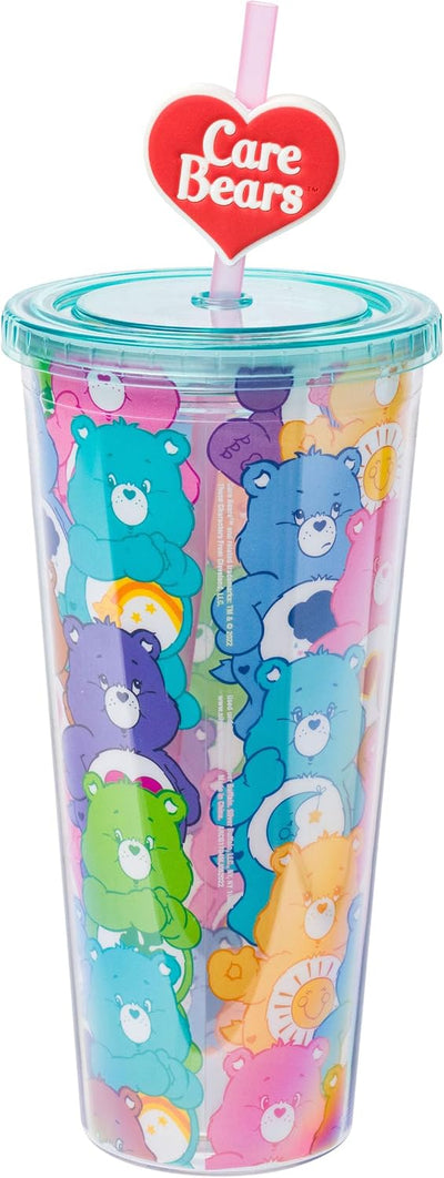 Vaso plástico bebidas frías con tapa popote Care Bears 680ml