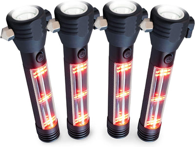 Linterna solar táctica multifuncional set 4