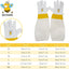 Guantes apicultura piel cabra 3 capas puño elástico unisex