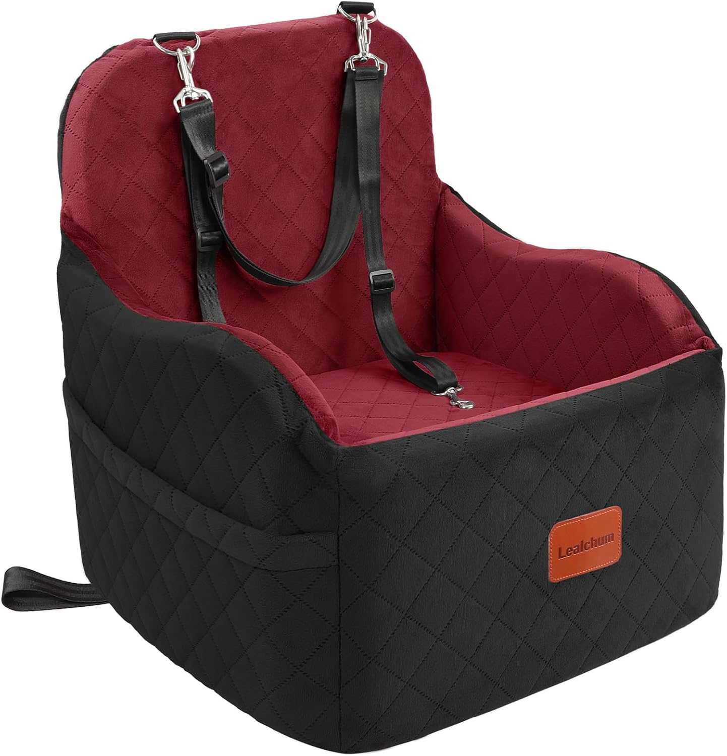 Asiento coche perros cama portátil cojín elevado desmontable