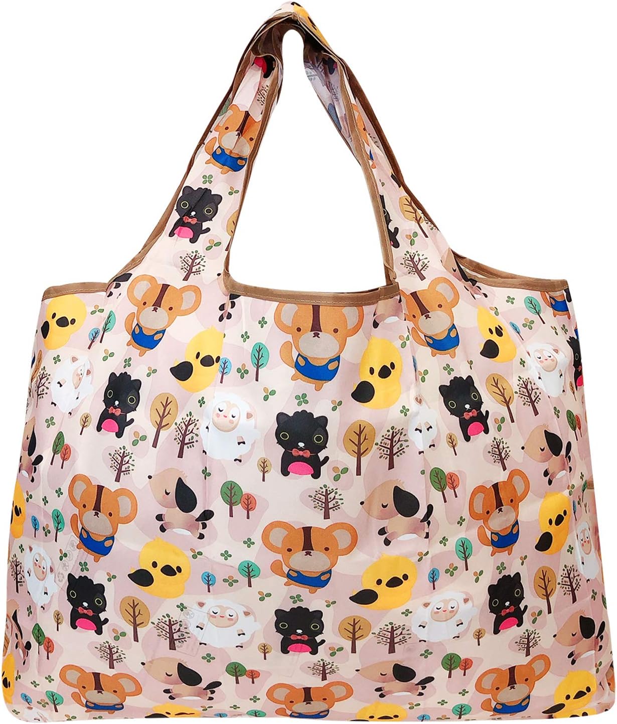 3 Pzas Bolsa plegable reutiliz. nailon grande