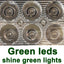 Barra luz LED verde 18W 4" impermeable 12-24V 2uds