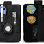 Bolsa EDC con parches DIY y organiz. de tarjetas