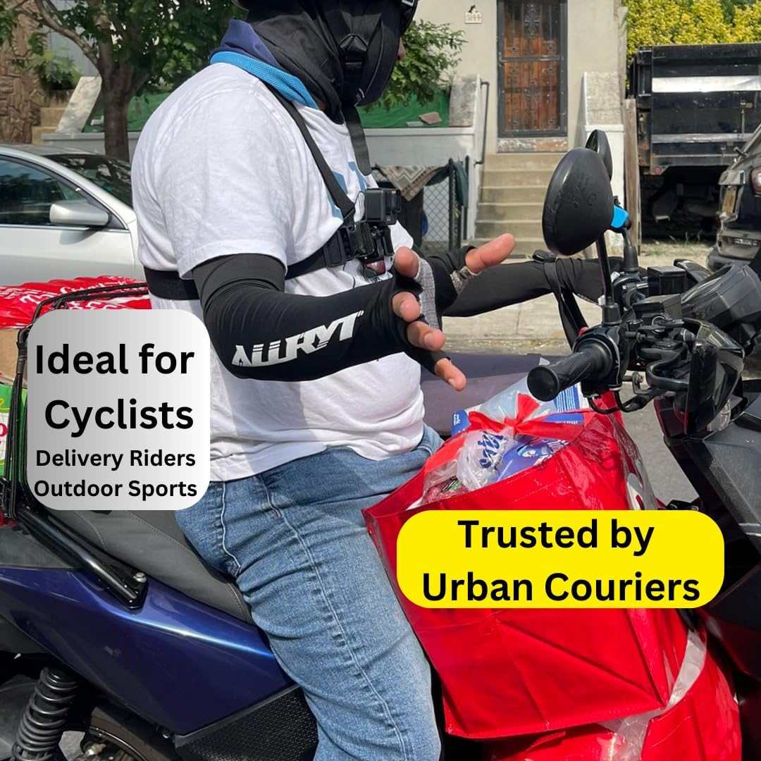 Mangas UPF 50 para ciclistas y trabajos al aire libre