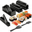 Set 10 Pzas Kit Sushi Moldes Formas Cuadradas Redondas Plástico