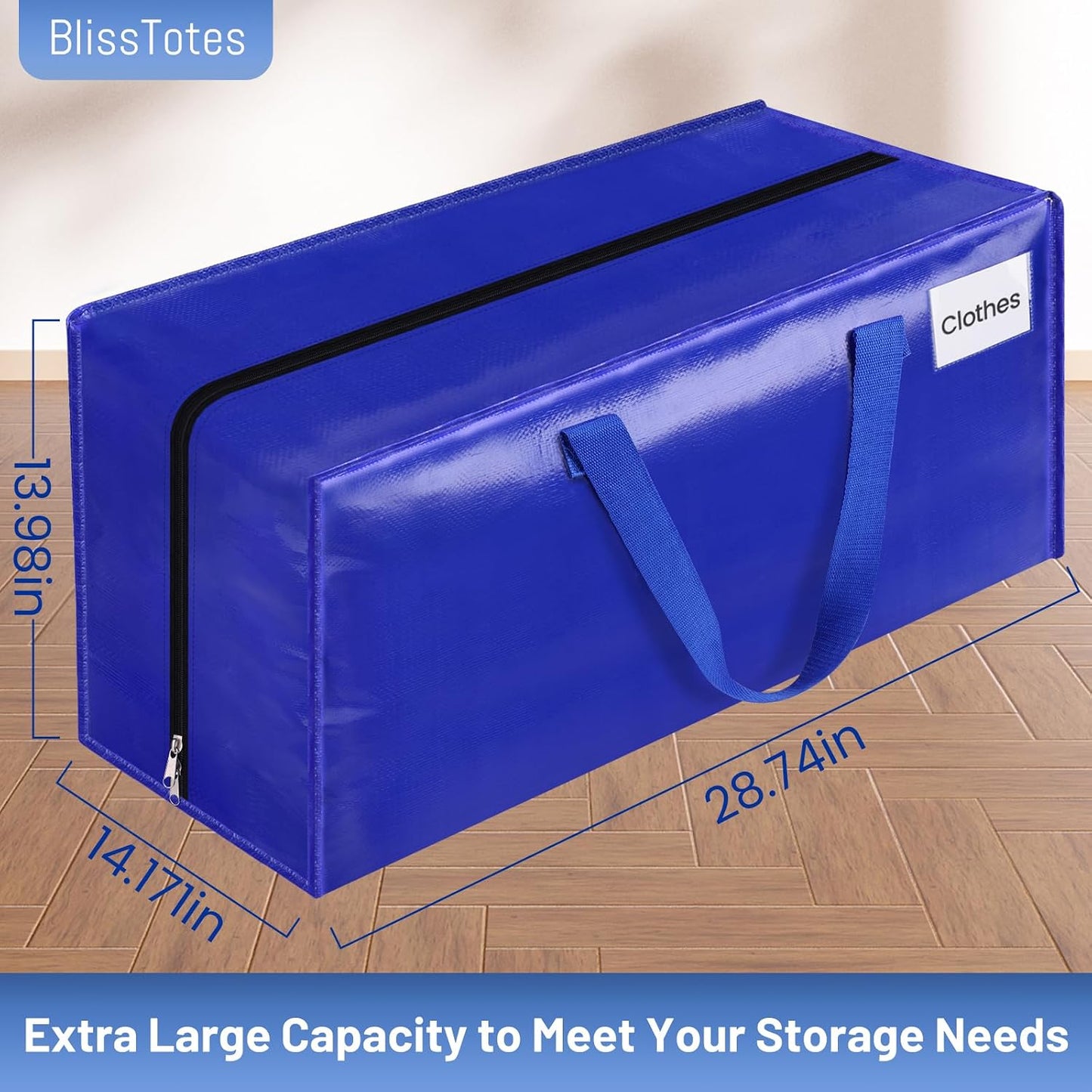 Bolsas mudanza resistentes 93l 10 pzas con bolsillos