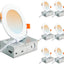 6 Luces LED empotrables 4" regulables cocina dormitorio