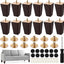 Set 12 patas madera cuadradas para sofá mesa 4pulg marrón