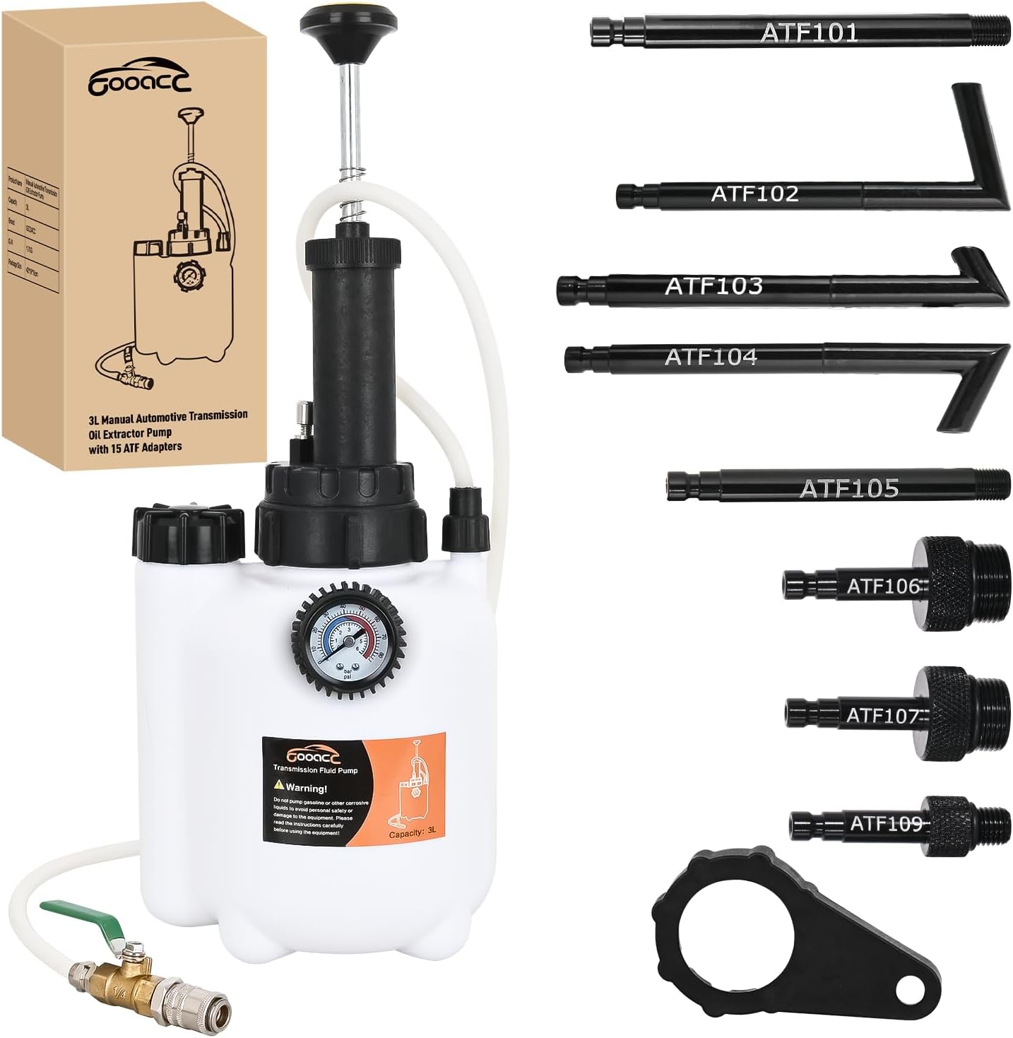Kit bomba ATF manual 3L con 8 adaptadores