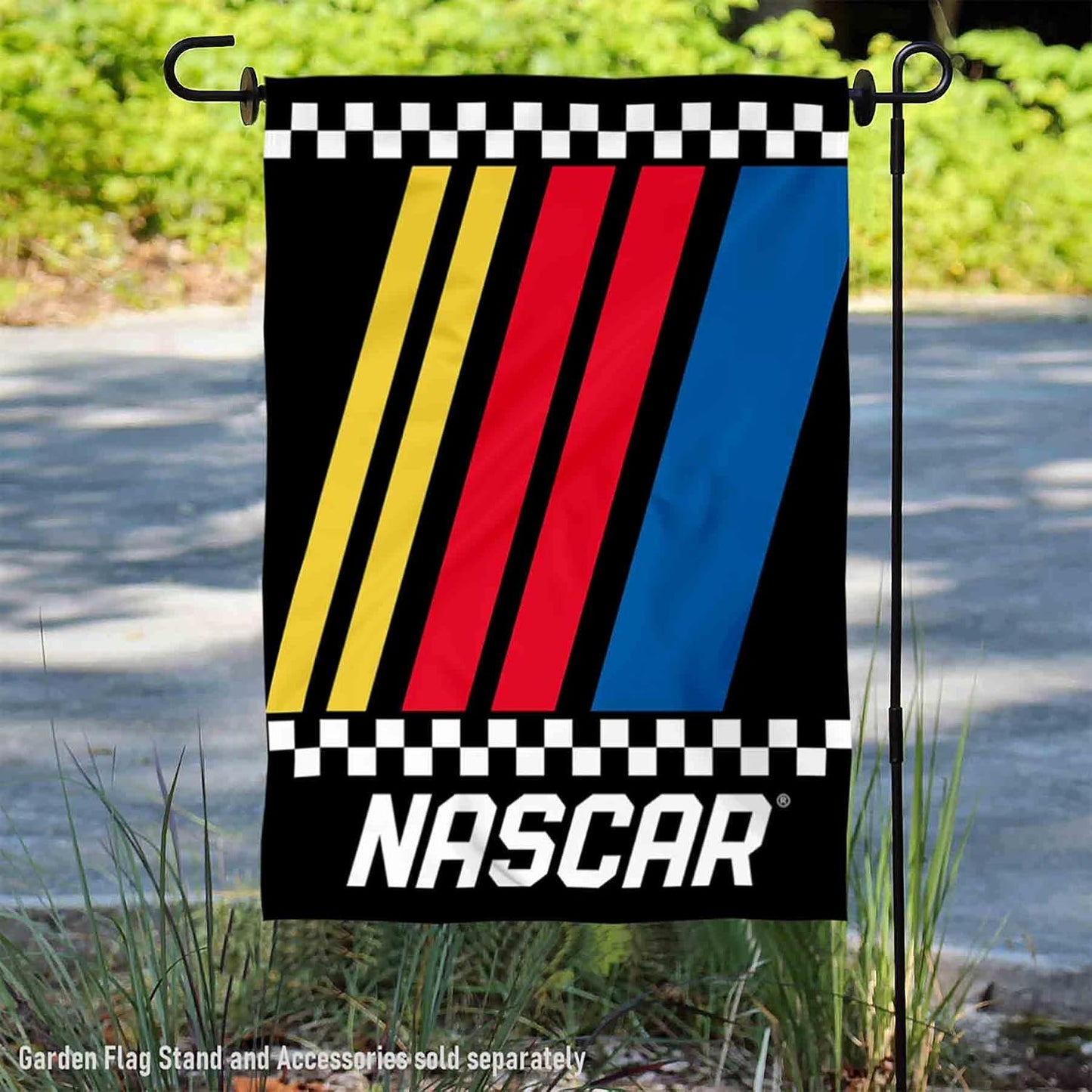 Bandera jardín doble cara NASCAR