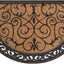 Felpudo estampado scroll 24x36pulg color natural/negro