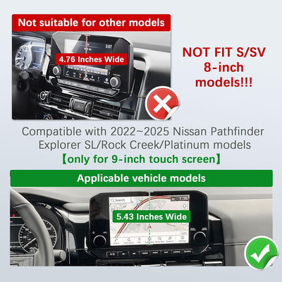 Bandeja consola central Nissan Pathfinder 9" tactil